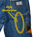 VTG 90s Machine Patchwork Jeans 36x34 Y2K Hip Hop Baggy Carpenter Faux Leather