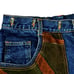 VTG 90s Machine Patchwork Jeans 36x34 Y2K Hip Hop Baggy Carpenter Faux Leather