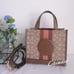 NWT coach Dempsey Tote 22 In Signature Jacquard With Stripe And Coach Patch