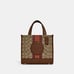 NWT coach Dempsey Tote 22 In Signature Jacquard With Stripe And Coach Patch