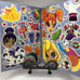 Vintage Lisa Frank Sticker Story Coloring Book Fab Friends 2003 NEW Huge Sticker