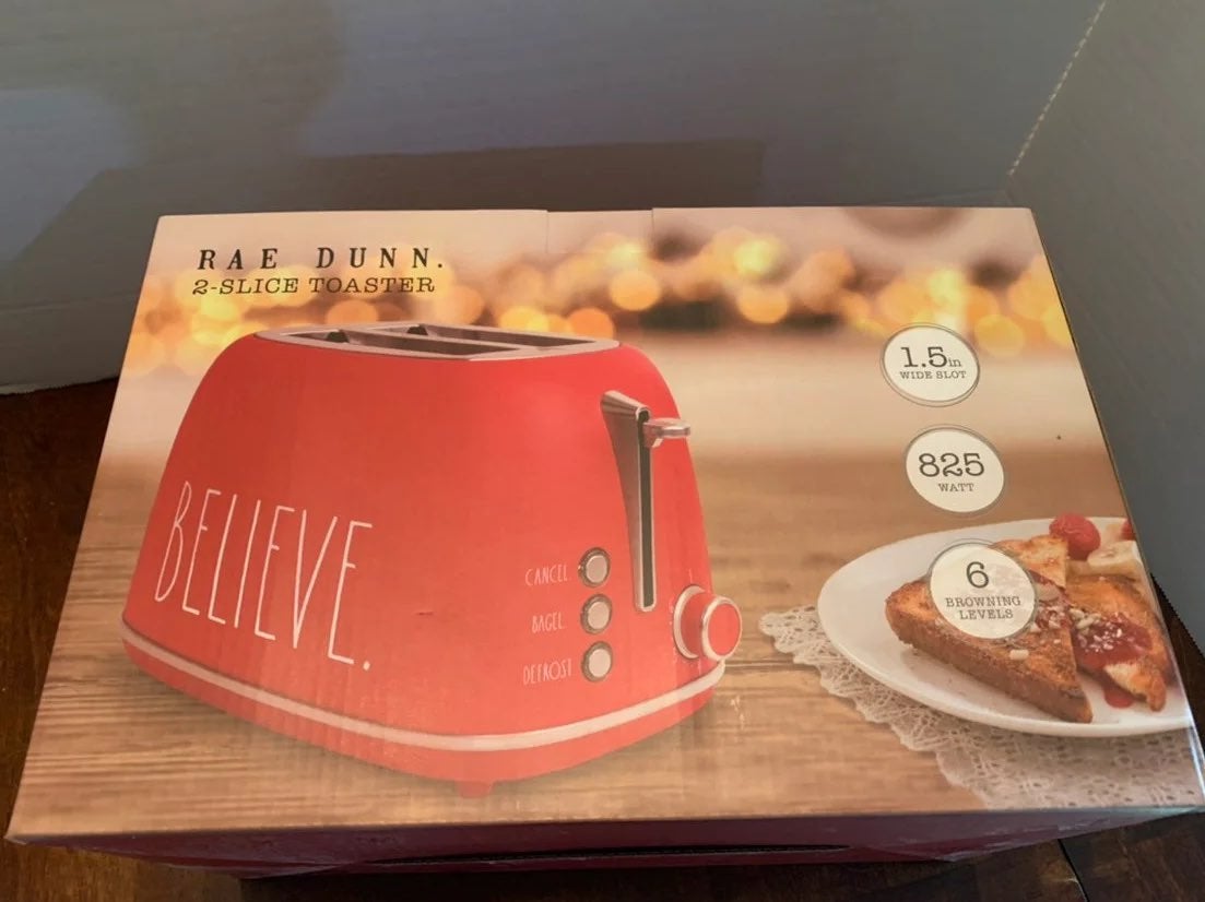 Rae Dunn BELIEVE Toaster