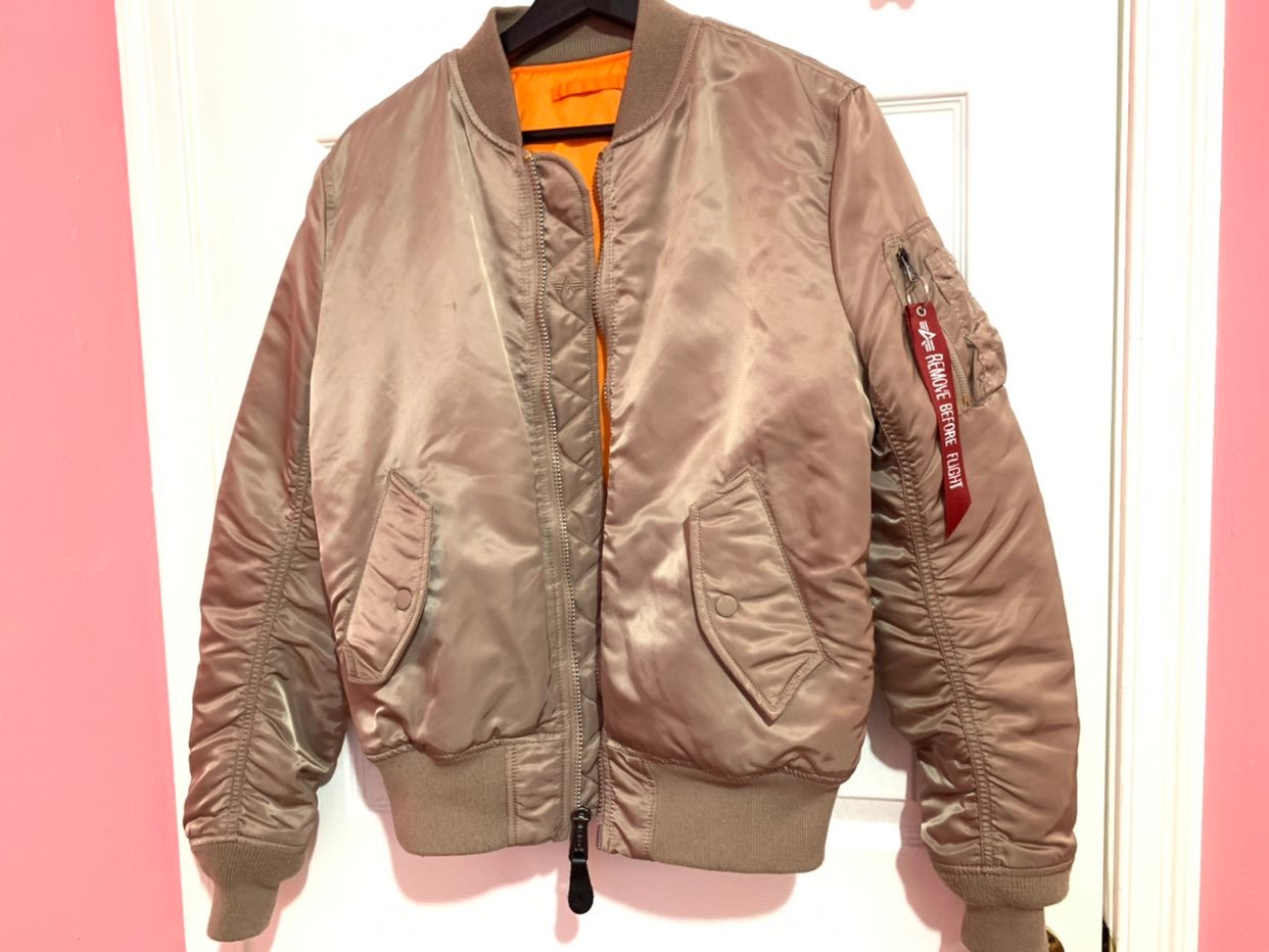 Alpha Industries Nude pink Bomber Jacket