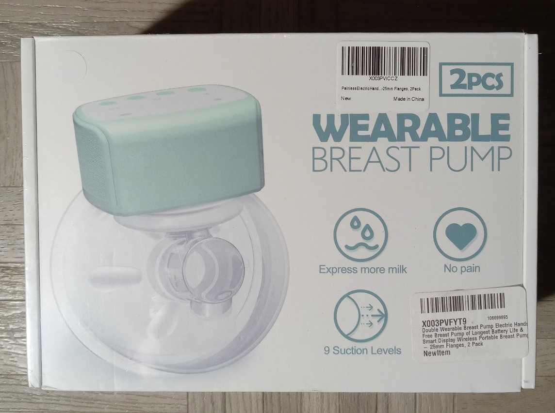 Touchope 2ps Wearable Electric Breast Pump 9 Massage Levels