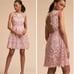 BHLDN Rosaline Dress Size Small Light Pink Lace Cutout Mini Lilac Occasion