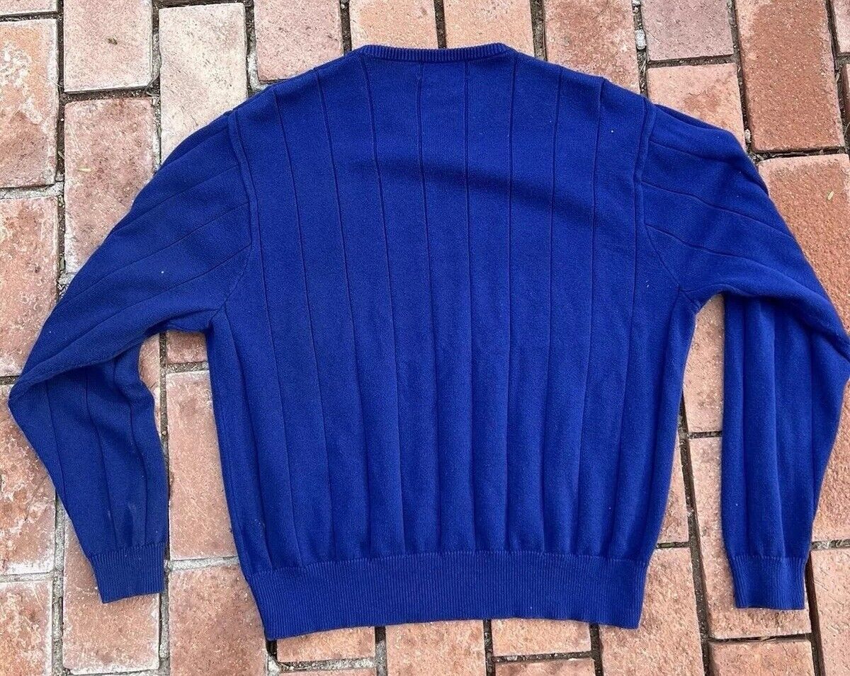 Polo By Ralph Lauren Ribbed Navy Blue Sweater