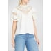 Ulla Johnson Sofia crochet-panel linen blouse Size 8
