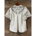 Ulla Johnson Sofia crochet-panel linen blouse Size 8