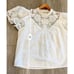 Ulla Johnson Sofia crochet-panel linen blouse Size 8
