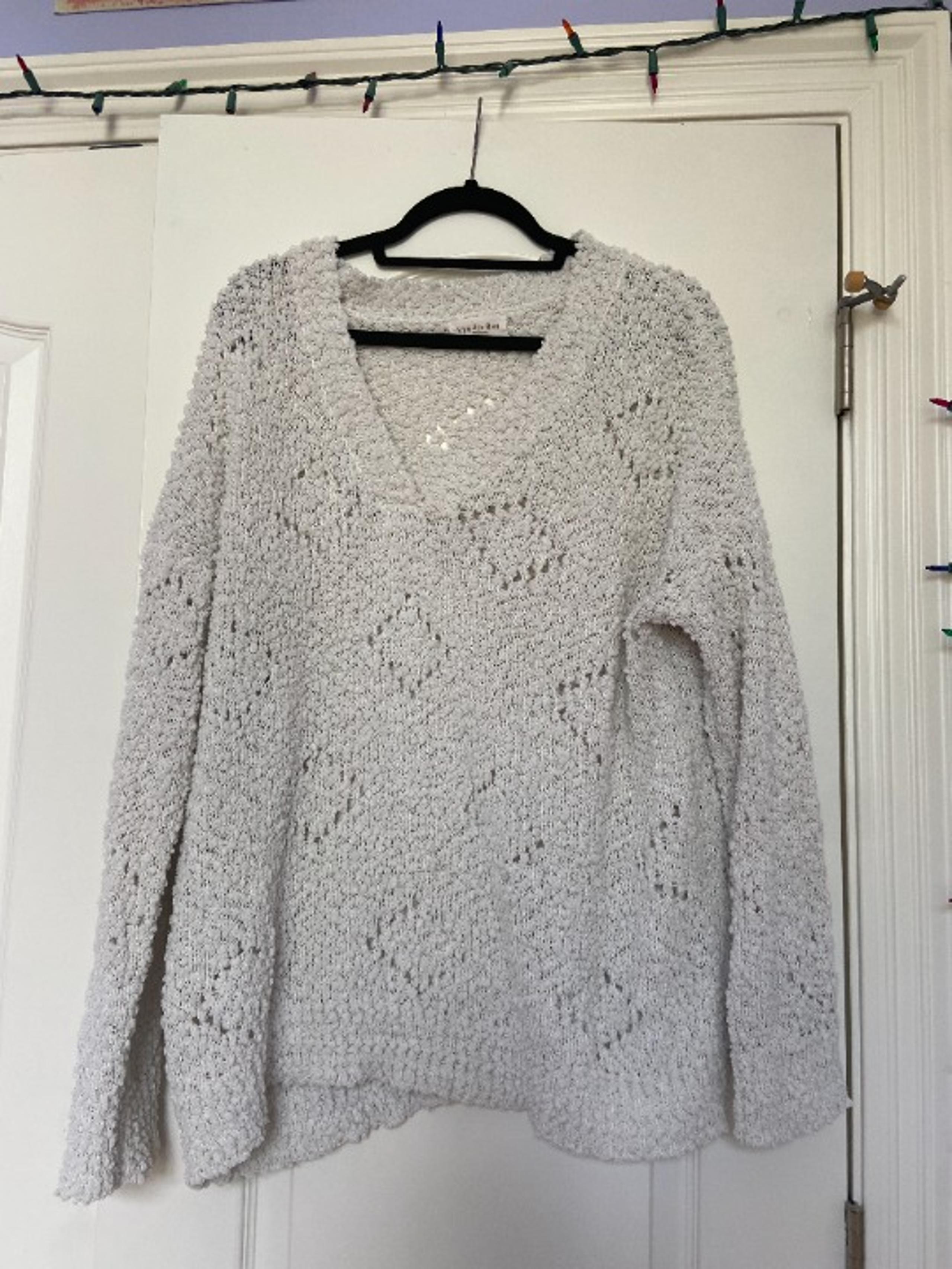 Vanilla Bay Ivory Open Knit Sweater