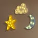 Decorative LED Crescent Moon Cloud and Star Night Lights