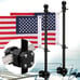 Boat Flag Pole Kit 2Pack, 12 x 18 Embroidered American Flag for Boat with Pole,