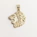 10kt Real Gold Lion Face Pendant