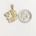 10kt Real Gold Lion Face Pendant