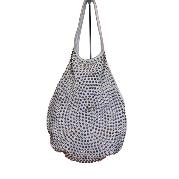 Tom Binns Suede and Metal Spike Tote Bag