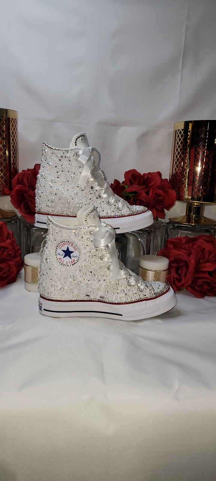 Converse Women's Hidden wedge bride's sneakers