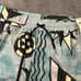Volcom Stoneys Board Shorts Mens Large 34 Turquoise Geometric Hybrid NEW