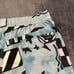 Volcom Stoneys Board Shorts Mens Large 34 Turquoise Geometric Hybrid NEW