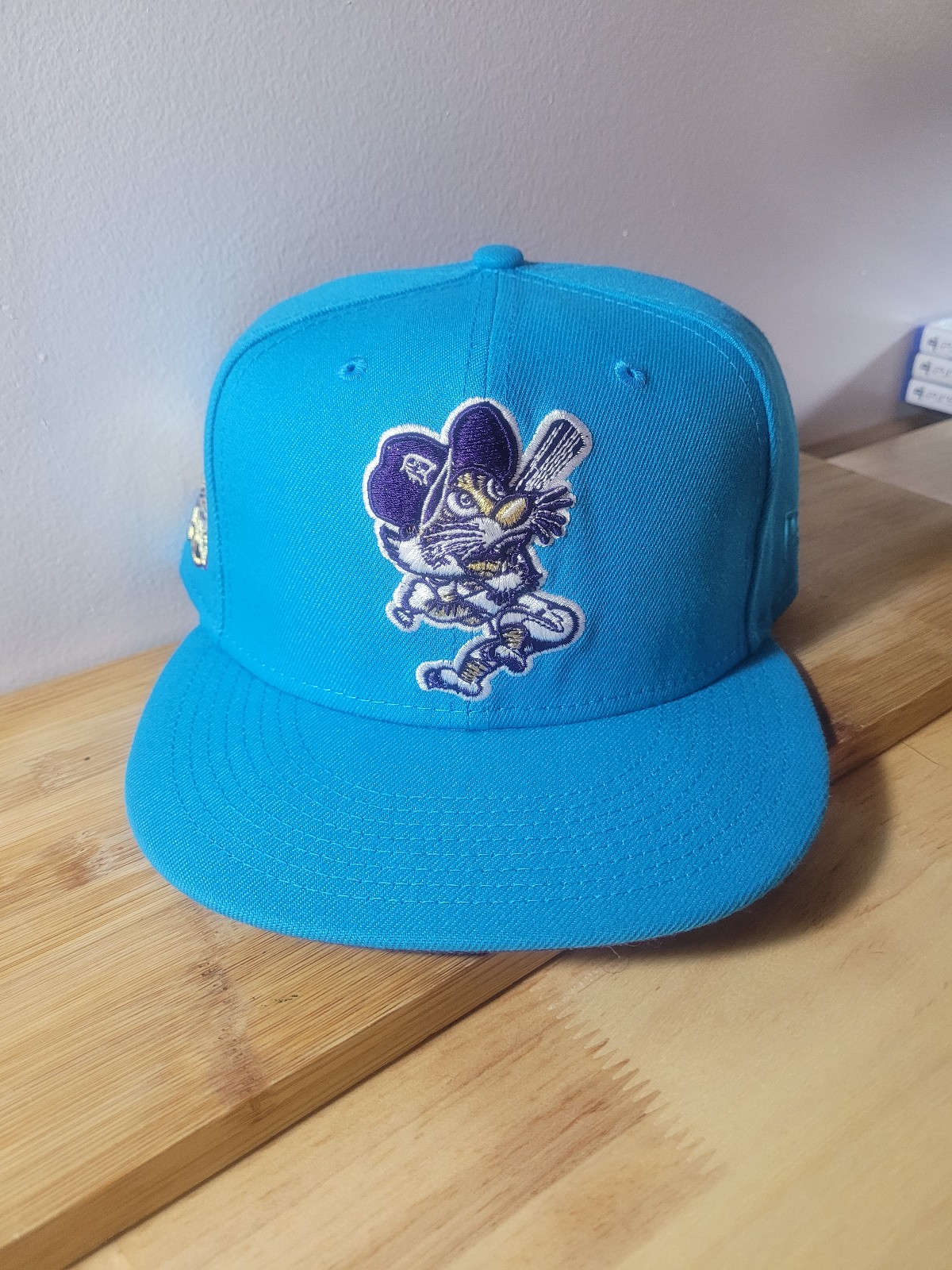 New Era Detroit Cartoon Tiger Blue Baseball Cap Size 7 5/8