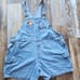 Vintage'90s Disney Winnie the Pooh Embroidered Denim Overalls Shortalls 26/28W