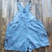 Vintage'90s Disney Winnie the Pooh Embroidered Denim Overalls Shortalls 26/28W