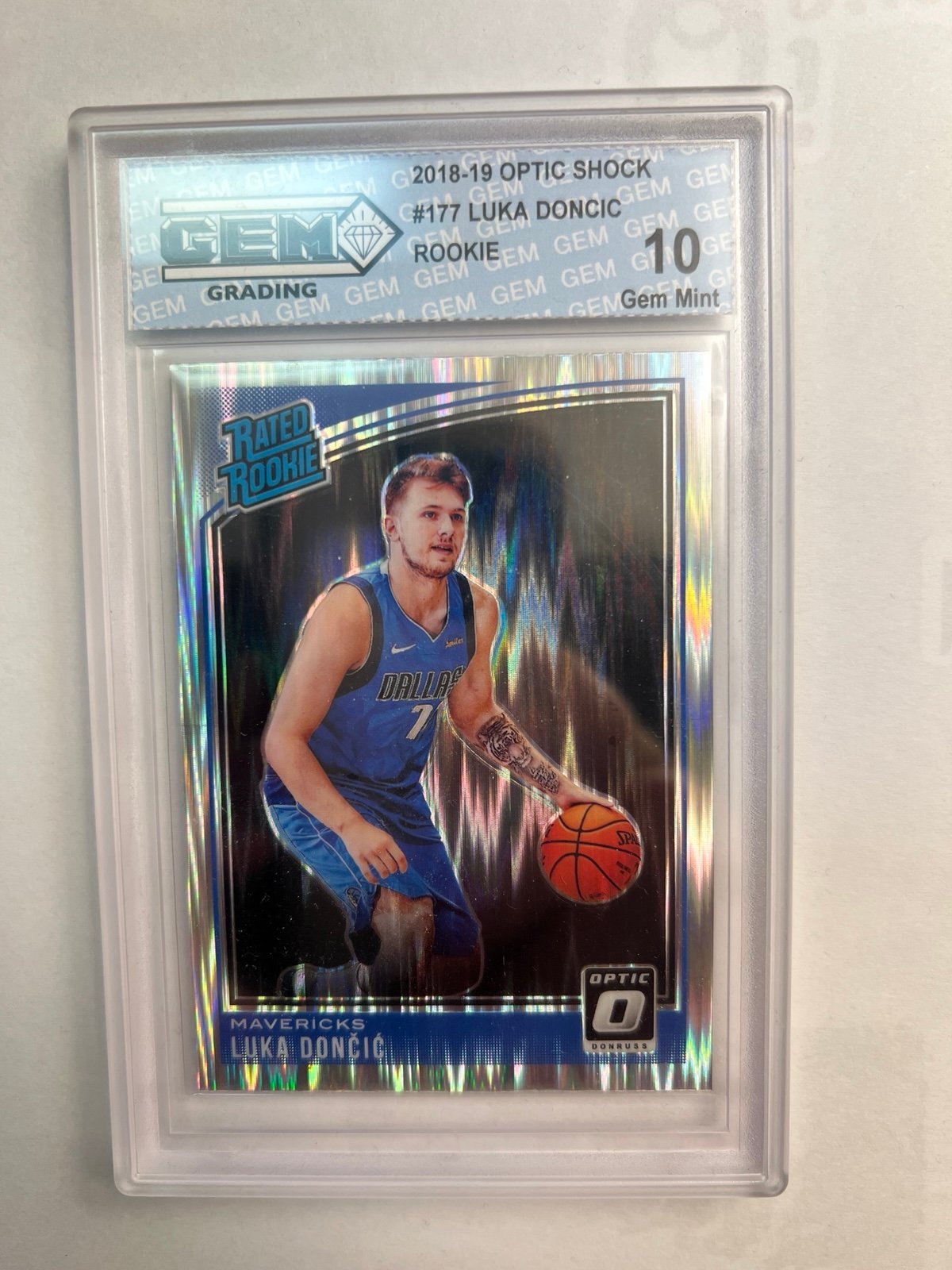 Luka Doncic Rated Rookie Card - Shock Gem 10!!