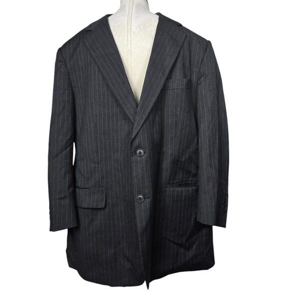 Brooks Brothers Pinstripe Wool Blazer 45R