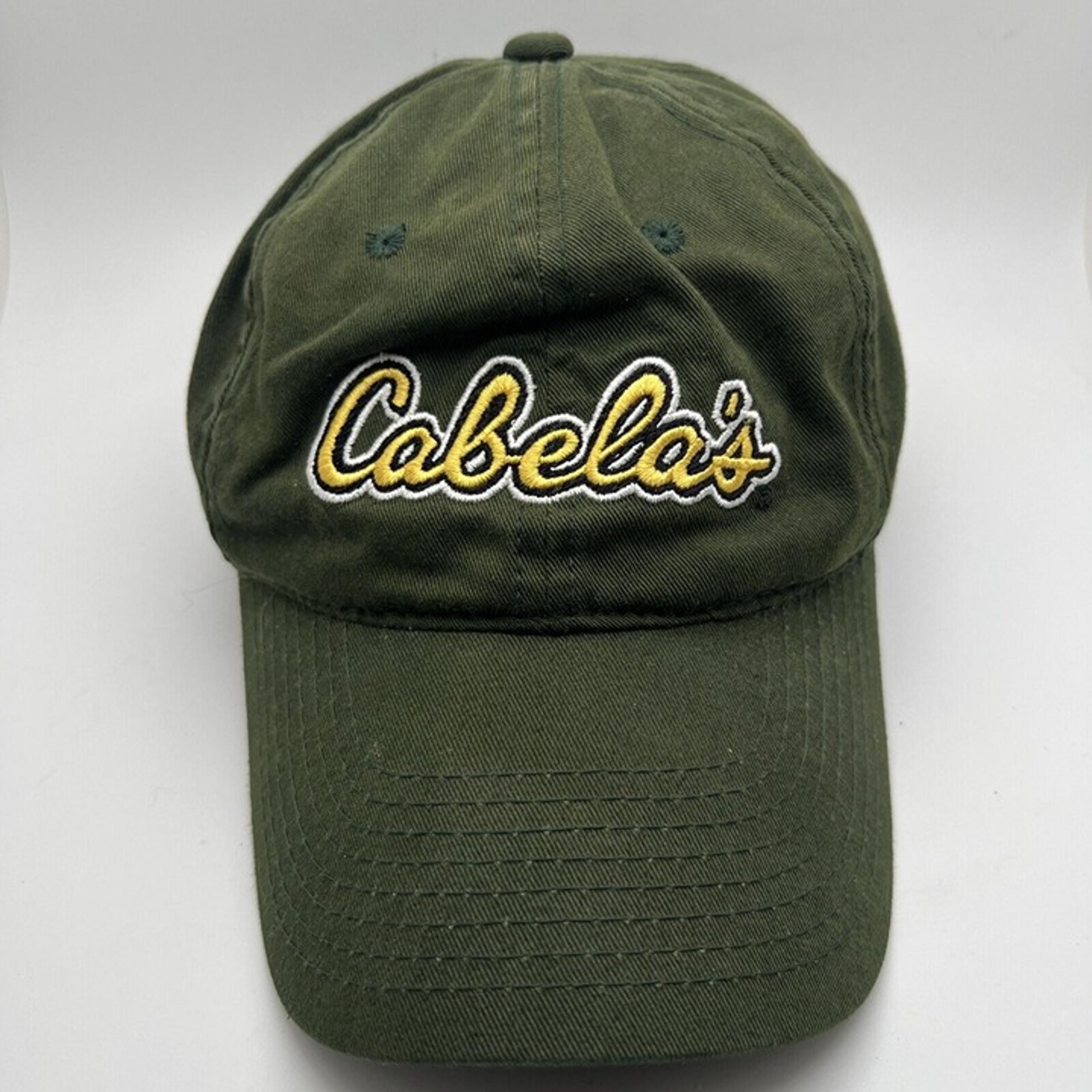 Cabelas Sports Hat Cap Green Strapback Used Men  GR10
