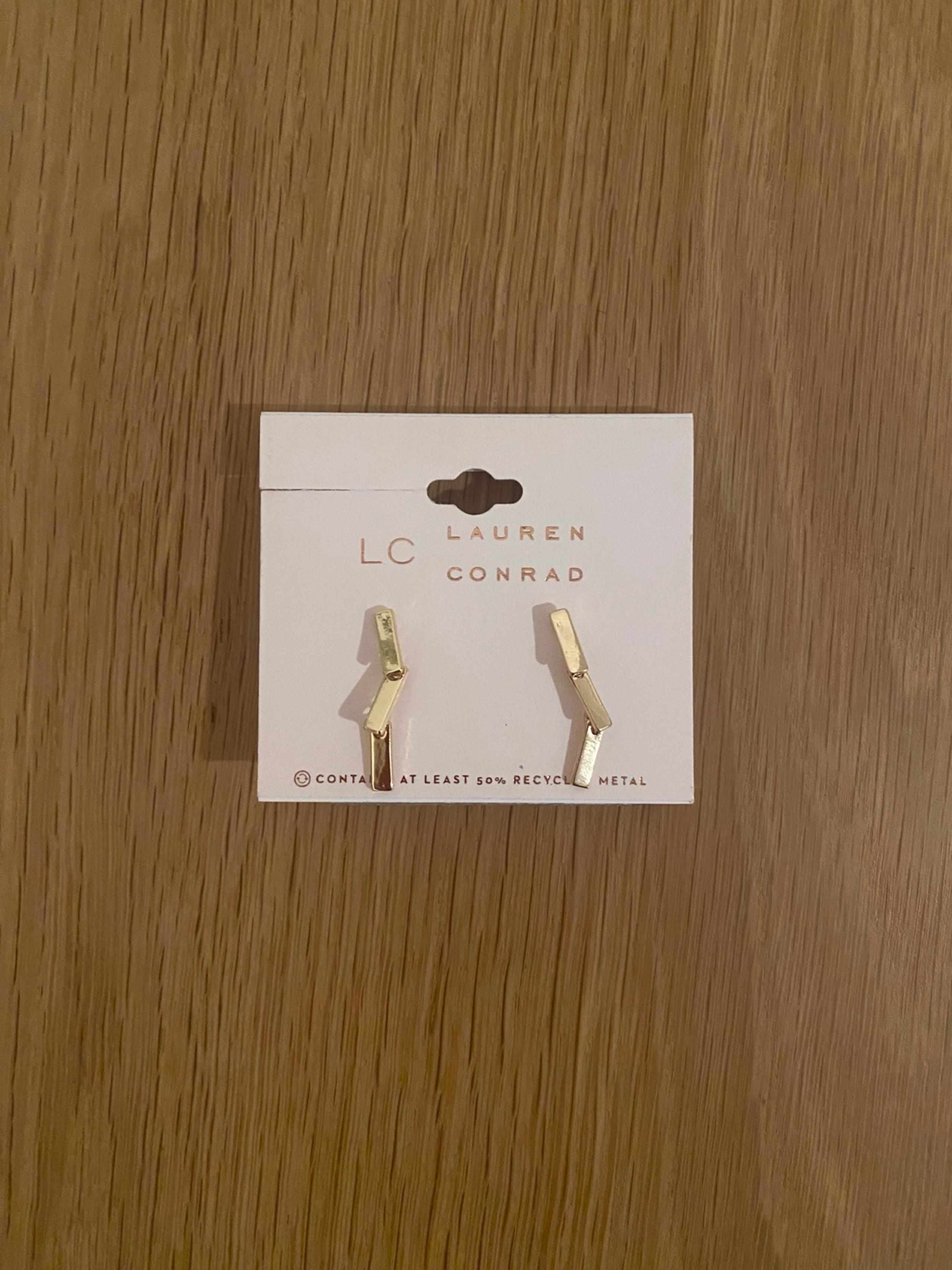 Women's LC Lauren Conrad 3-Bar Drop Earrings, NEW