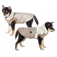 Koolaburra UGG Carson Reversible Sherpa Pet Dog Vest Coat Amphora Light Brown