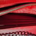 PRADA WALLET RED PURSE WITH CHAIN