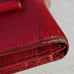 PRADA WALLET RED PURSE WITH CHAIN