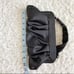 American Eagle Black Silk Evening Clutch