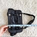 American Eagle Black Silk Evening Clutch