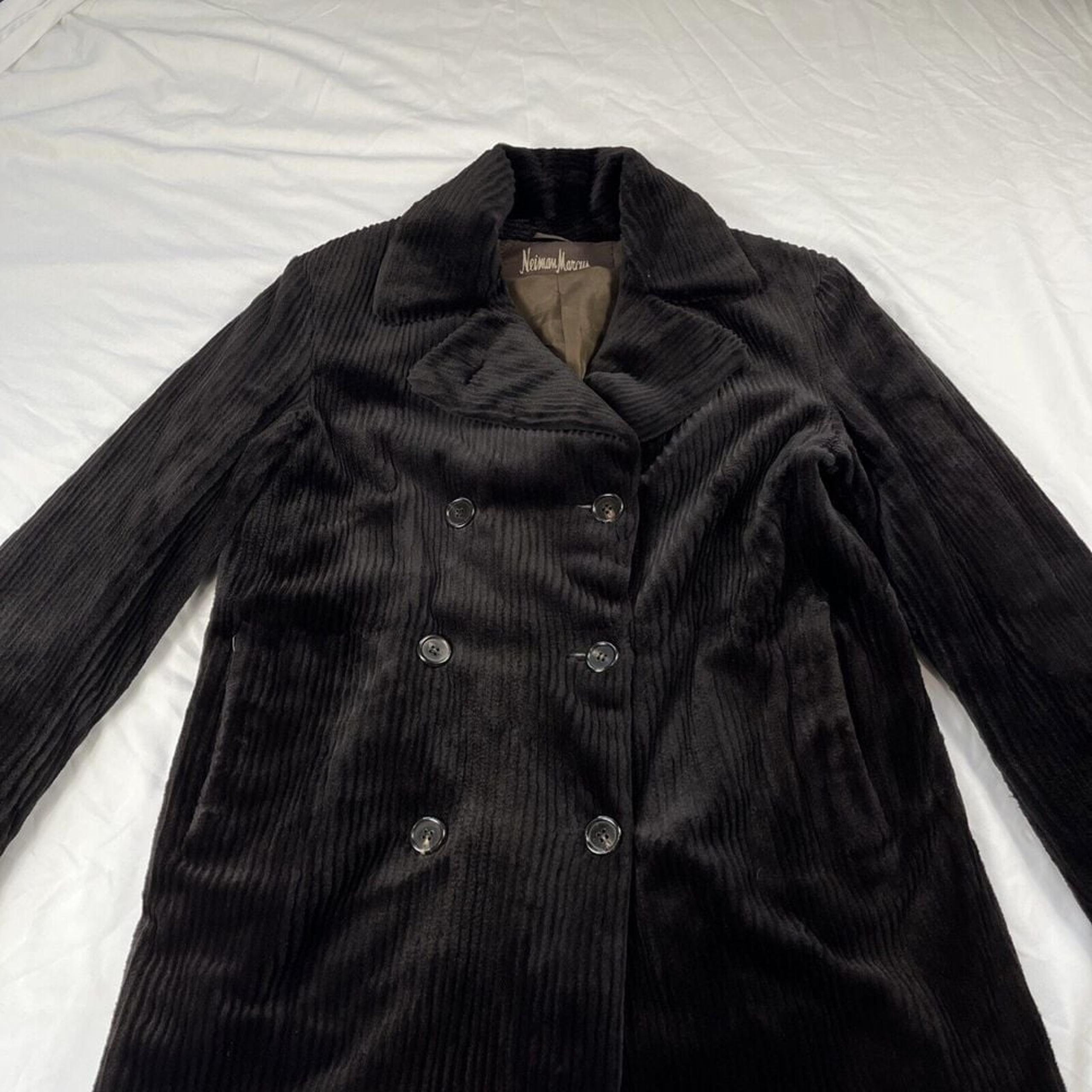 Neiman Marcus Exclusive Michael Kors Velvet Blazer Coat Brown/chocolate Sz US 8