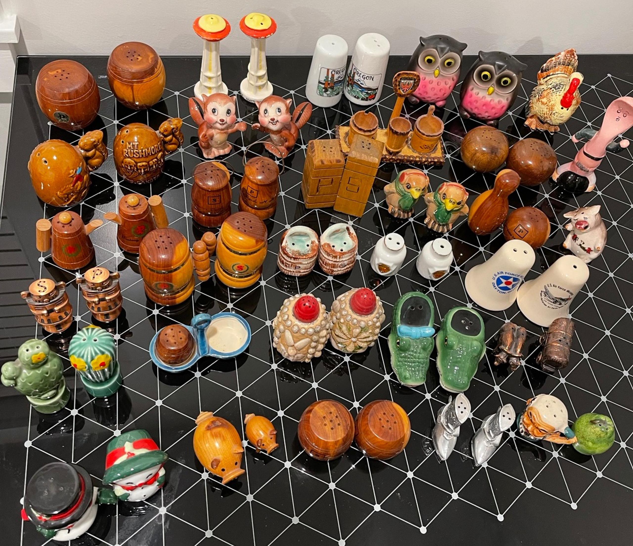 Huge Lot of Vintage Salt and Peppers Shakers