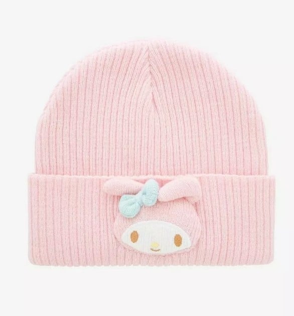 New Women's Sanrio My Melody Plush Beanie