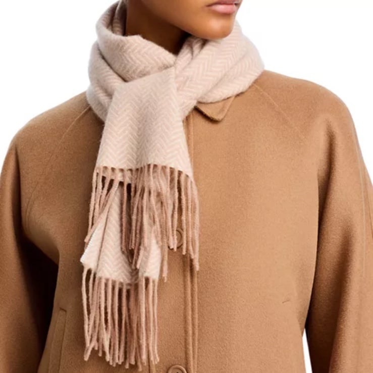 C by Bloomingdale's Cashmere Herringbone Cashmere Scarf - Exclusive