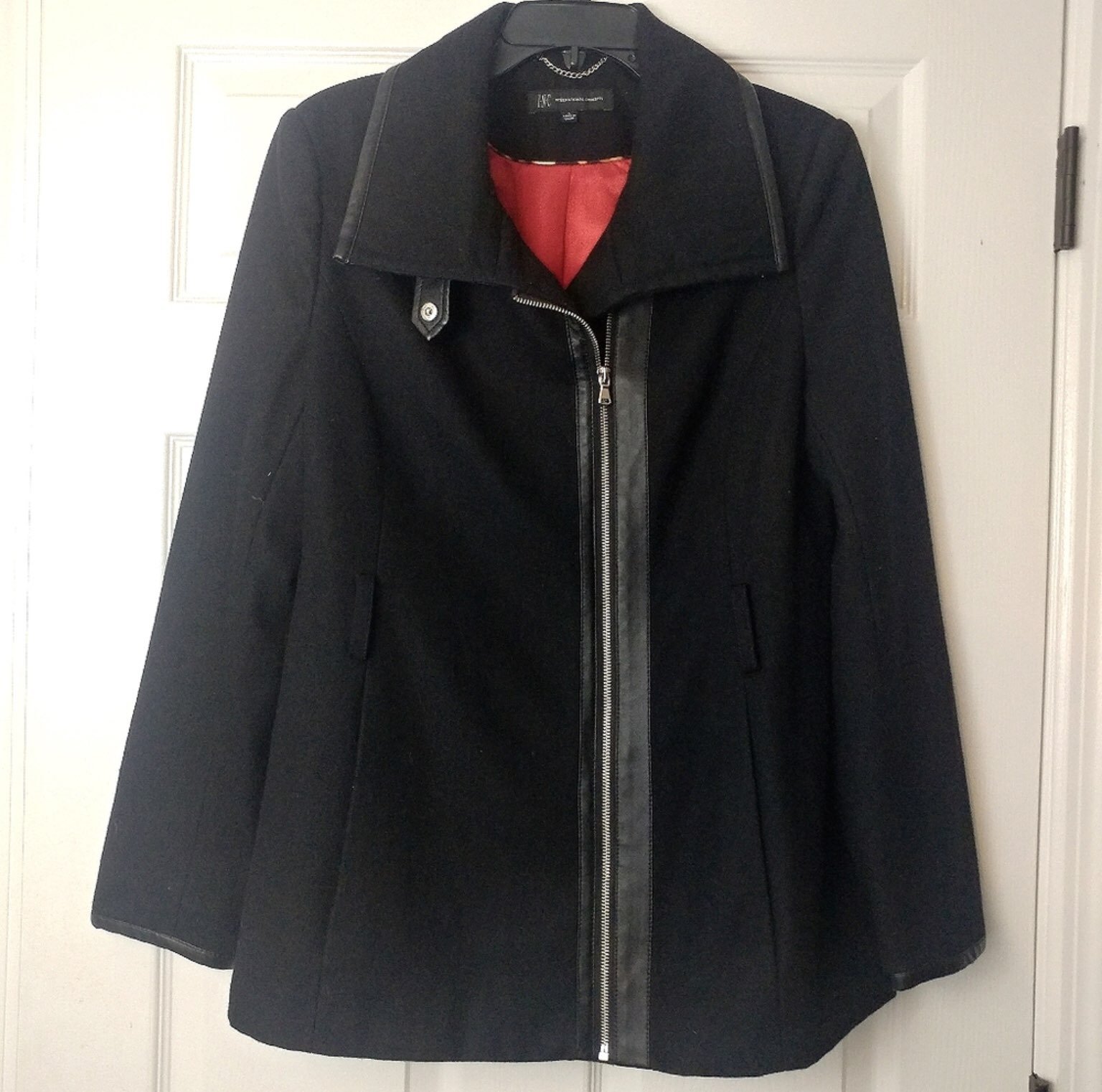 INC International Concepts Size L Black Coat