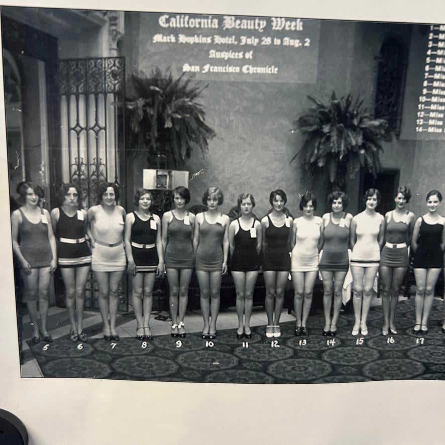 Vintage 1927 California Beauty Week Photo 8 x 23