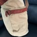 Vintage Military Territory Ahead Canvas w/ leather Tote MESSENGER BAG Zip Top