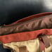 Vintage Military Territory Ahead Canvas w/ leather Tote MESSENGER BAG Zip Top