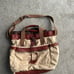 Vintage Military Territory Ahead Canvas w/ leather Tote MESSENGER BAG Zip Top