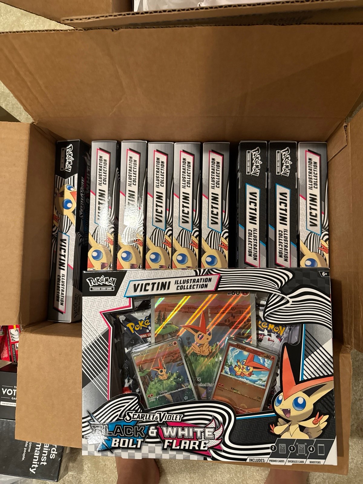 Pokemon card TCG x10 victini collection black bolt white flare