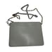 LK Bennett Rachel Leather Pouch Crossbody Mist Gray Chain Purse