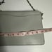 LK Bennett Rachel Leather Pouch Crossbody Mist Gray Chain Purse