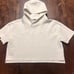 Alphalete Cropped Hoodie Women's Size Medium White Logo Athletic Workout