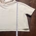 Alphalete Cropped Hoodie Women's Size Medium White Logo Athletic Workout