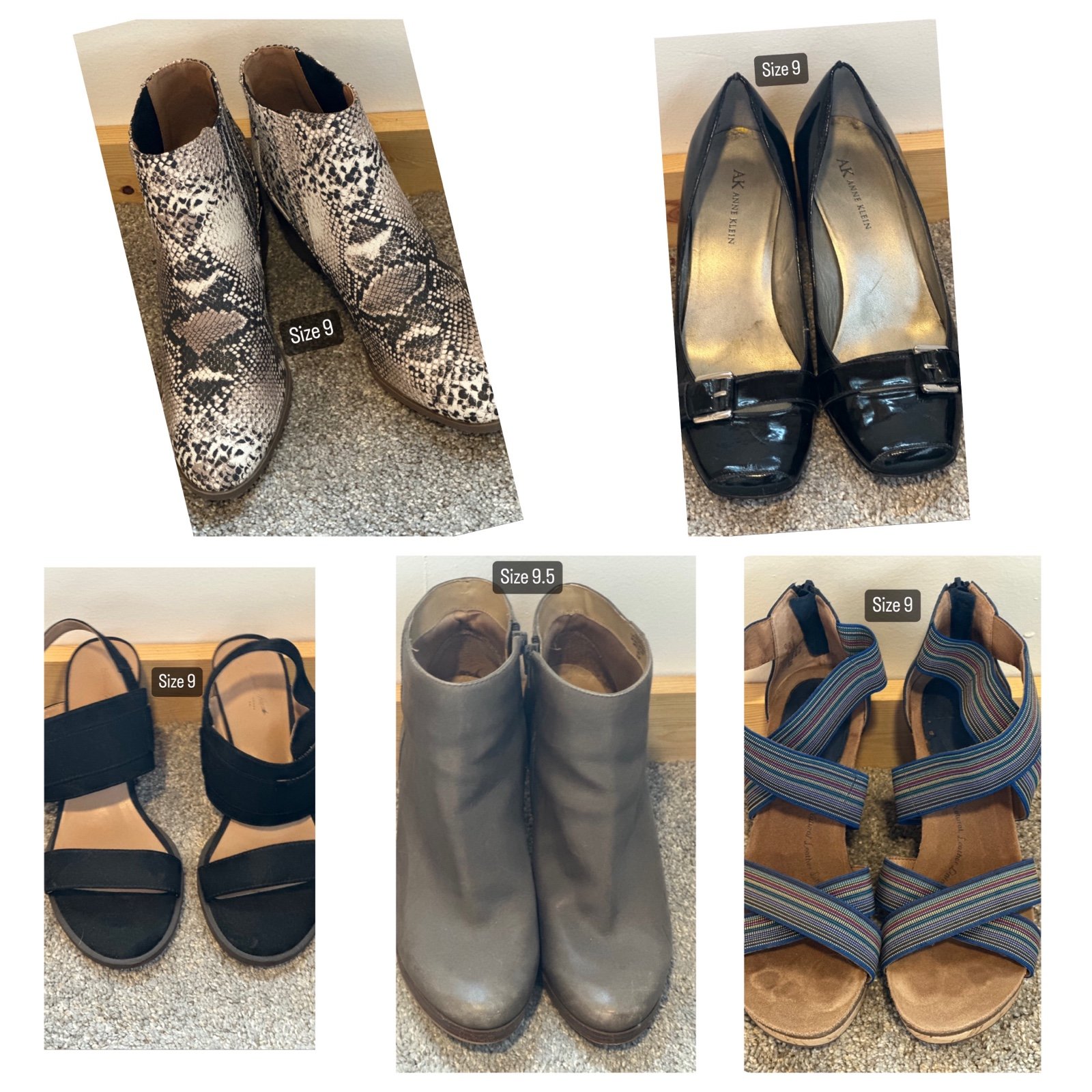 Women’s Heels and Boots (5 pair)