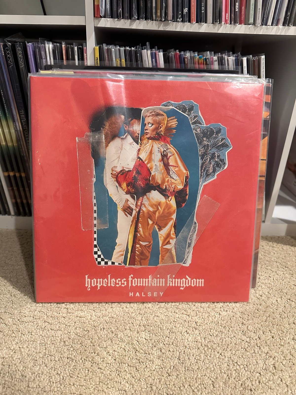 Halsey hopeless fountain kingdom red with yellow splatter vinyl record